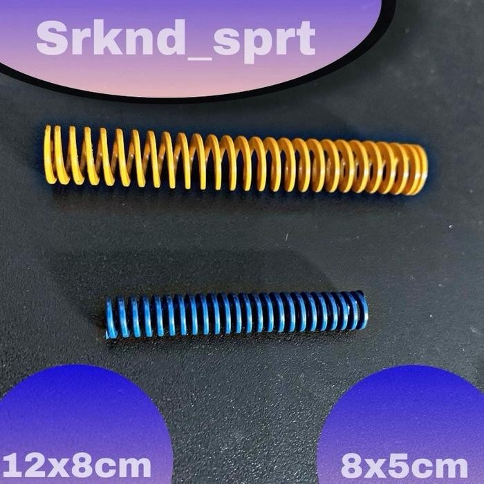 Per sepasang per pcp kuning OD 12x8cm dan per valve biru tua od 8x5cm