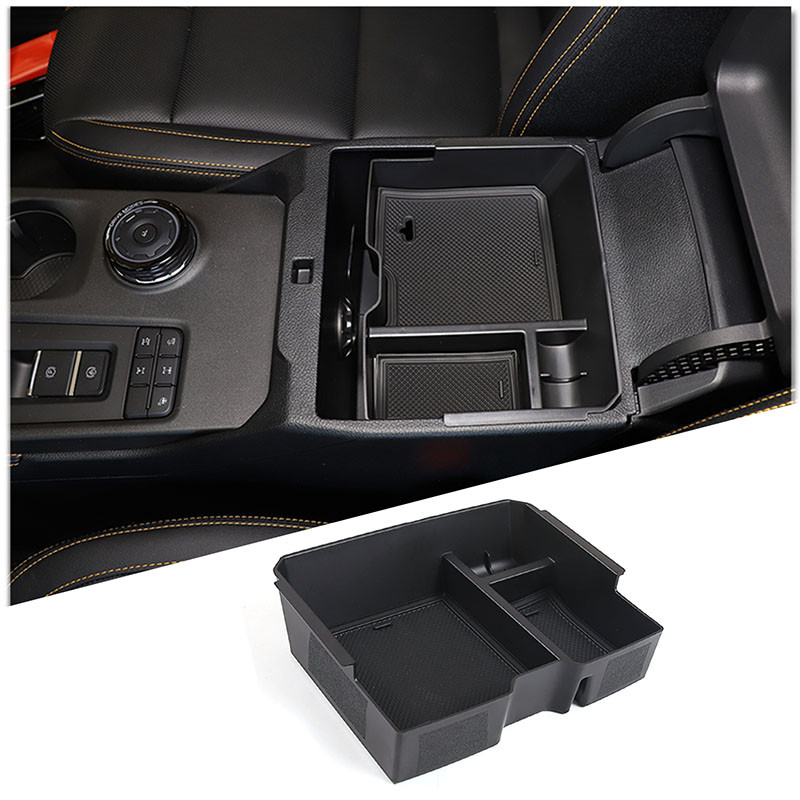 Car Armrest Storage Box Tray Center Console Organizer Holder for Ford Ranger Everest 2023 Auto Inter