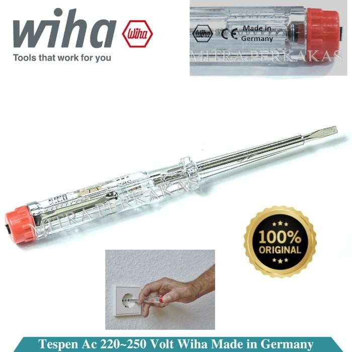 OBENG TEST PEN WIHA 220-250 V PENGUKUR ARUS LISTRIK MADE IN GERMANY