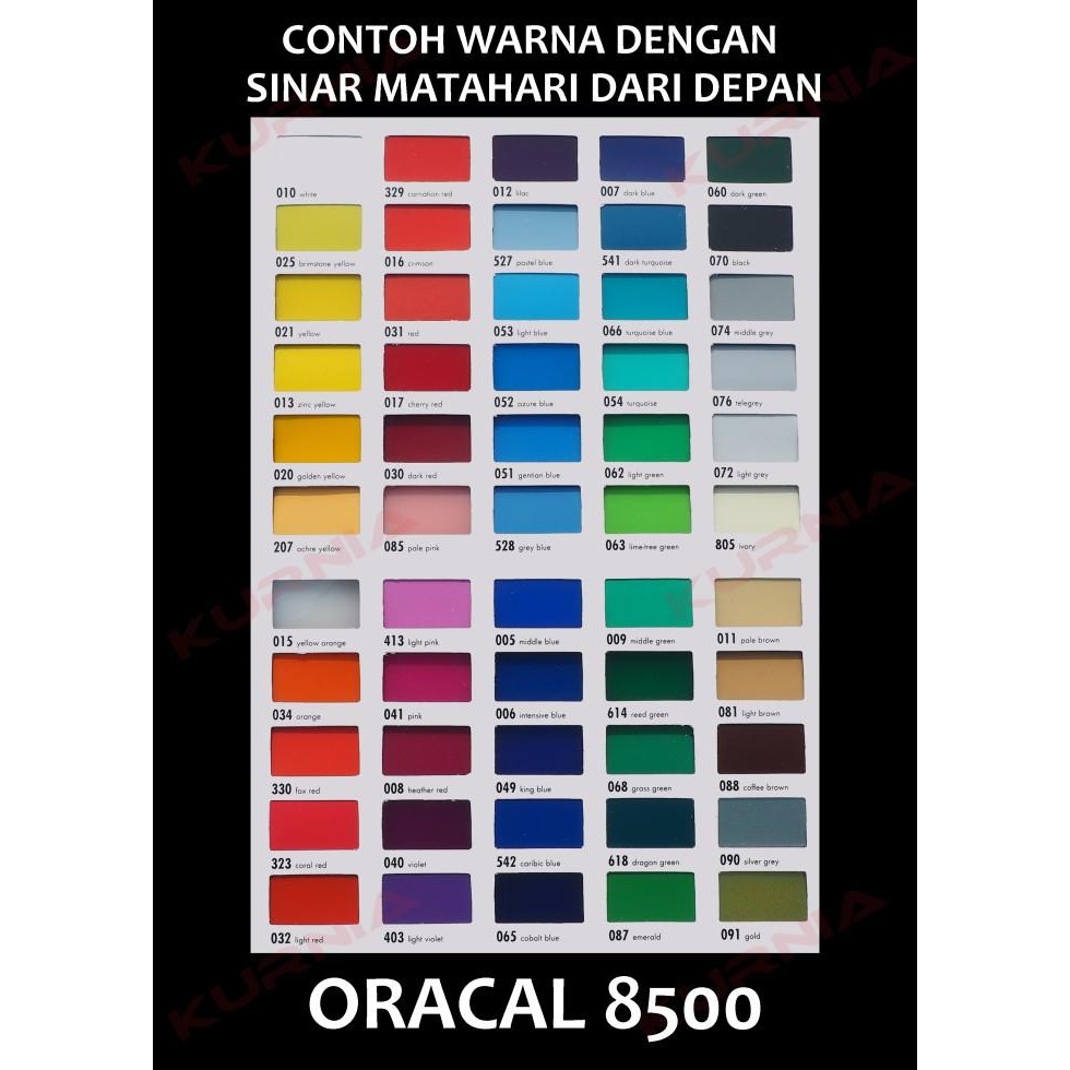 STIKER ORACAL 8500 TRANSLUCENT FILM