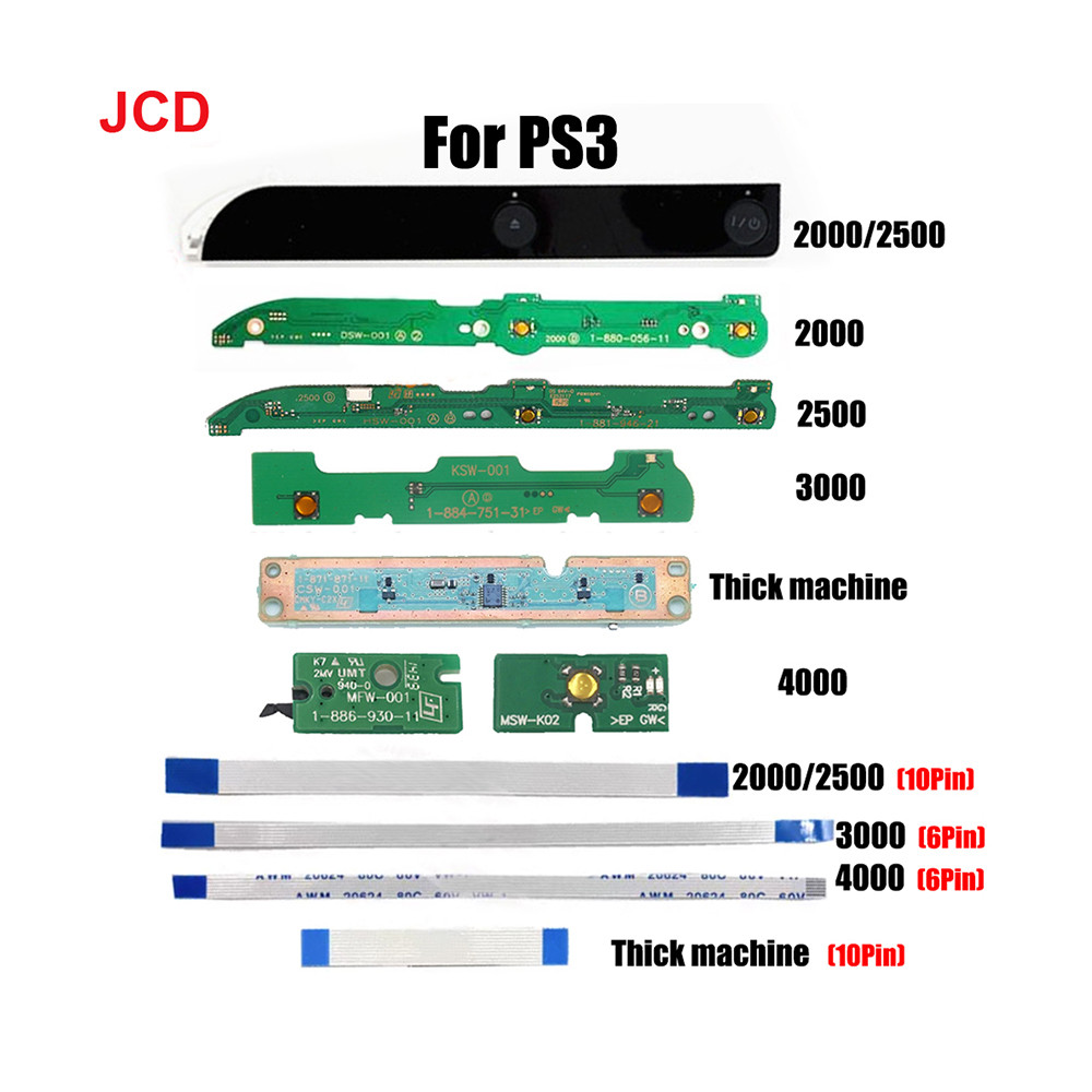 Jcd Power Button On Off Swit  Board Ribbon Cable Board Flex Cable For Ps3 Slim 2000 2500 3000 4000