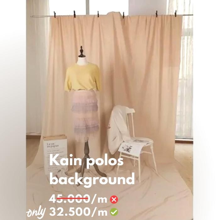 Kain Polos Coklat / Kain Background Foto Dan Studio /Bahan Polos Warna