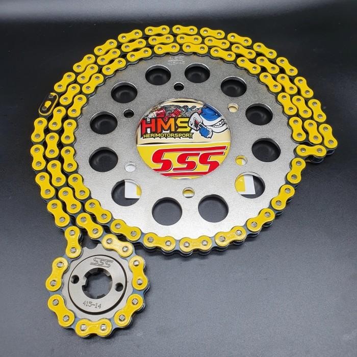 Gir Sss Ninja R / RR Rantai Osaki 415 Thailand / Gear Set Sss Ninja