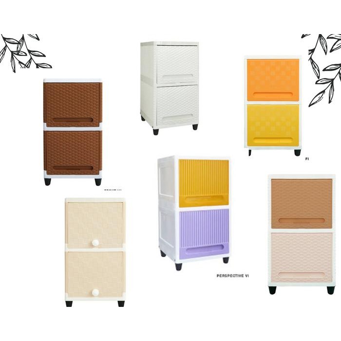 lemari plastik club susun 2 flip