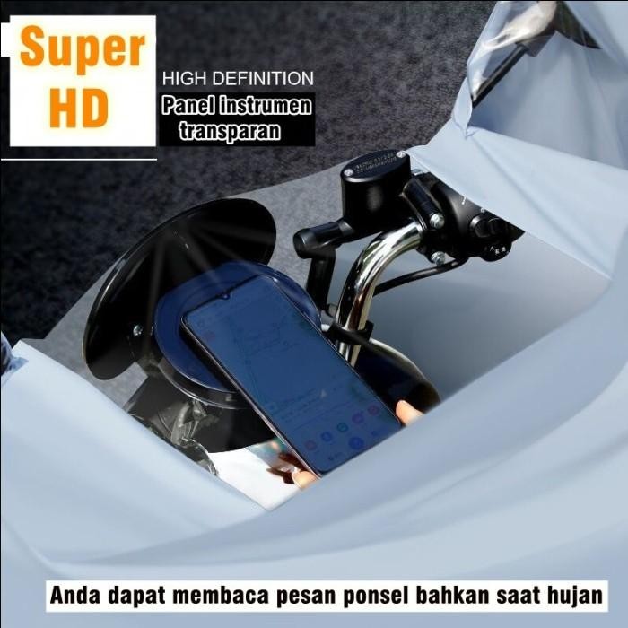 ZACRO Jas Hujan Motor Motif Jas Hujan Wanita Ponco Super Tebal 2 orang