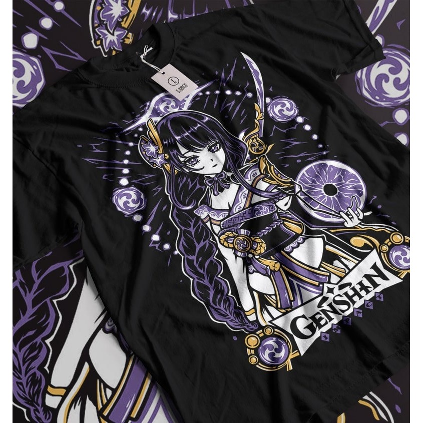Unisex Genshin Impact Raiden Shogun Gaming T-Shirt, Anime Waifu Shirt