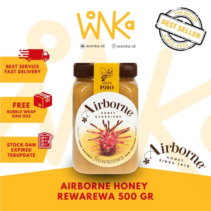 

Airborne - Madu Rewarewa 500Gr - New Zealand Natural Honey Since 1910