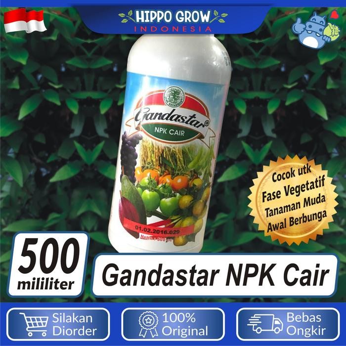 Terang Tani Pupuk Npk Cair Gandastar 500Ml Utk Tanaman Sayur Dan Hias Daun