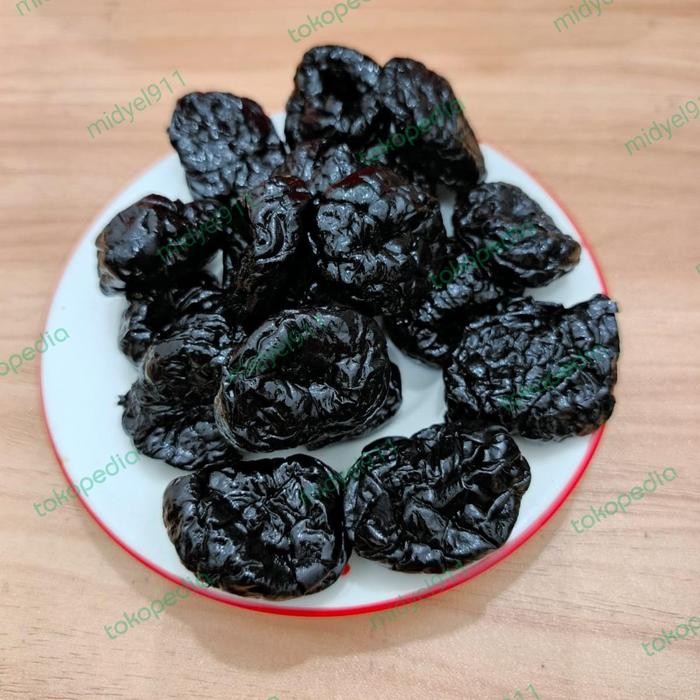 

Manisan Plum Hitam Kering Tanpa Biji 500 gram