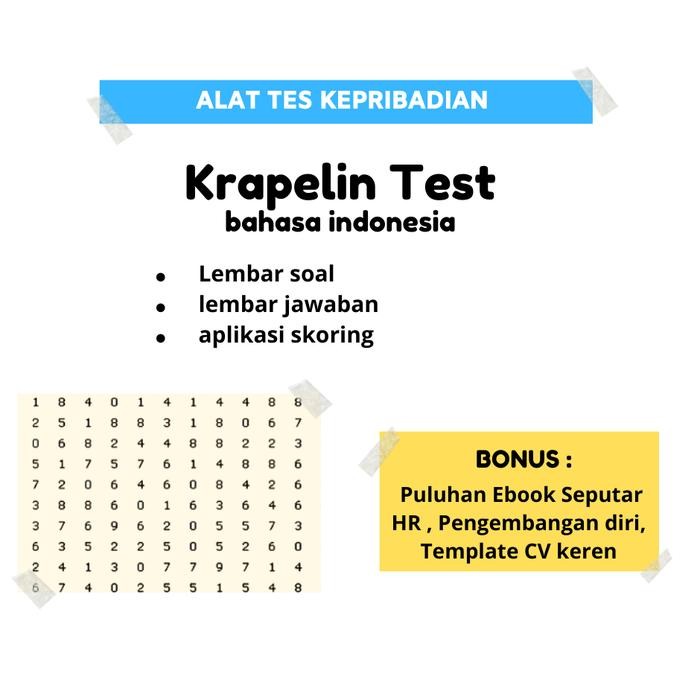 Software Psikotes Kraepelin