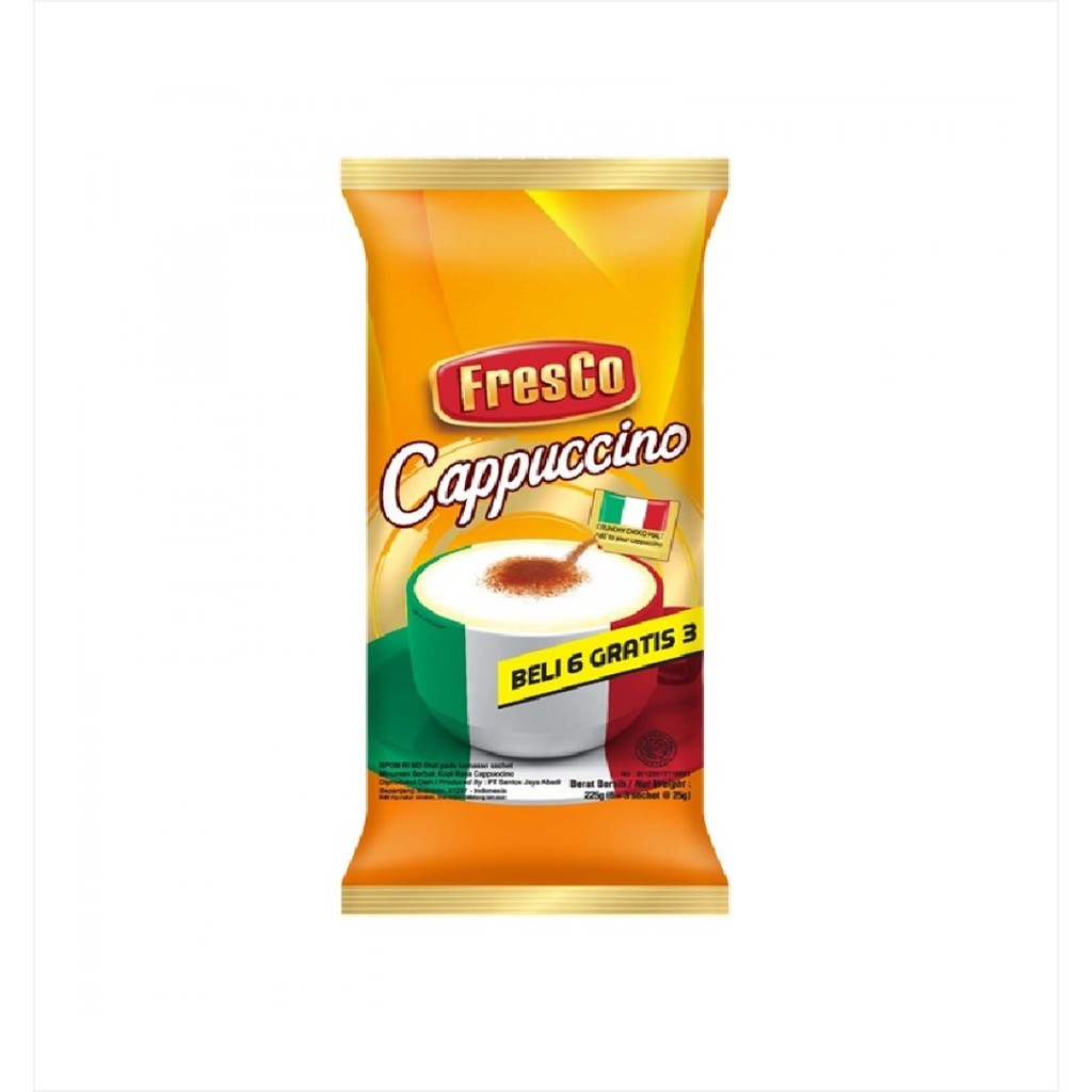 

Fresco Kopi Cappucino Bag Isi 9 x 25 gram