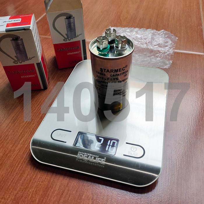 STARMEC Capacitor Kapasitor AC 20+2uF CBB65