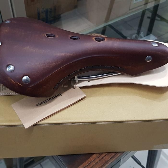 Gyes saddle CL17 A 1 brown type Classic kayu kulit stenlies