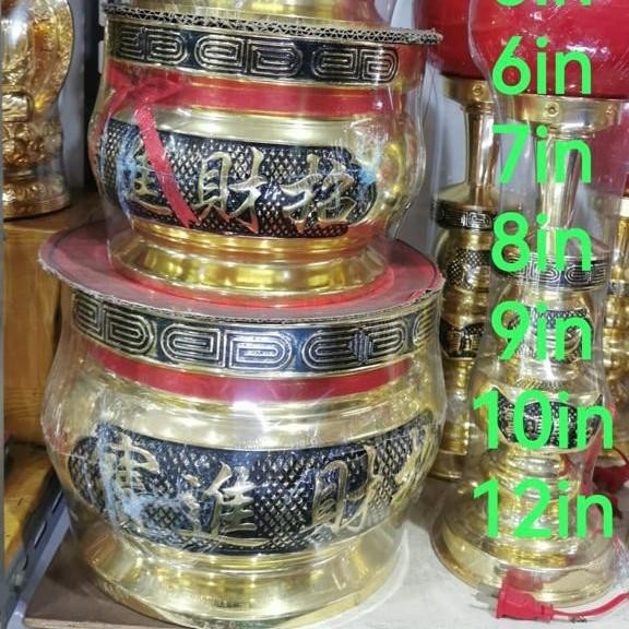 SALE Hio Lo / Tempat Hio Dupa Kuningan Cina Ukiran Tulisan