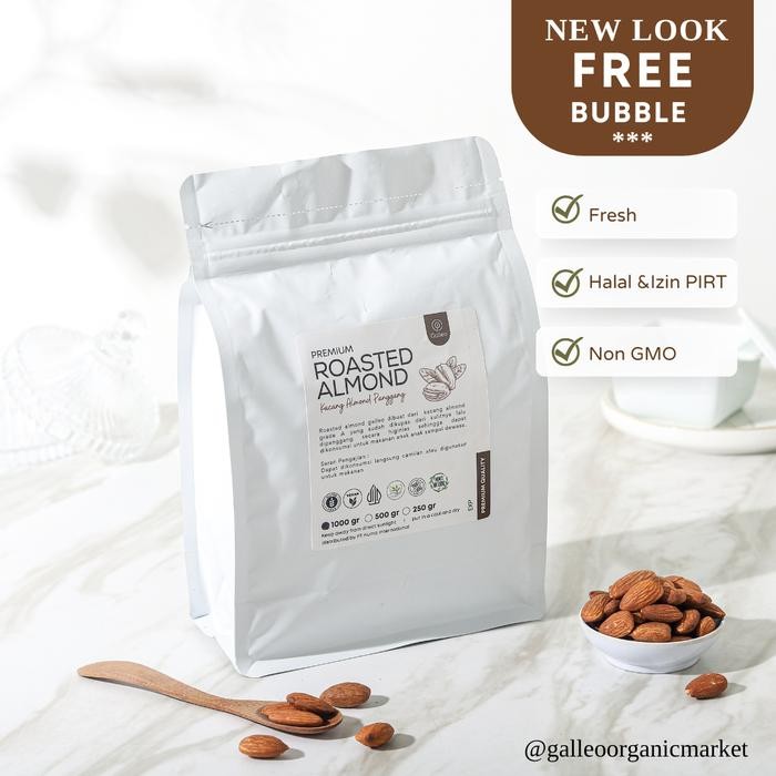 

YOUBBYSHOP KACANG ALMOND PANGGANG 1 KG / ROASTED ALMOND GALLEO NUTS