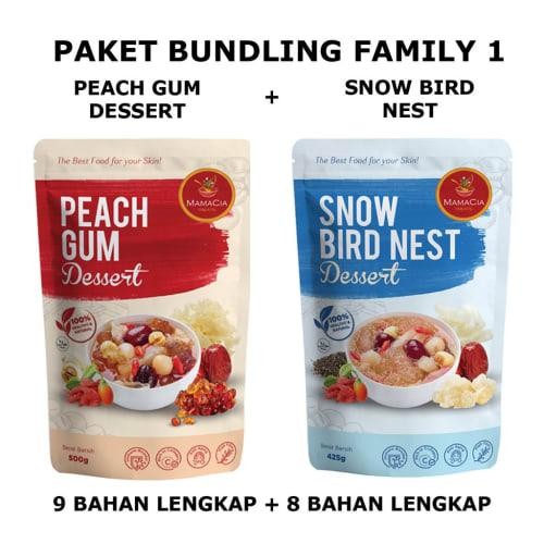 

Mamacia Treats Paket Bundling Family 1 : Peach Gum Dessert + Snow