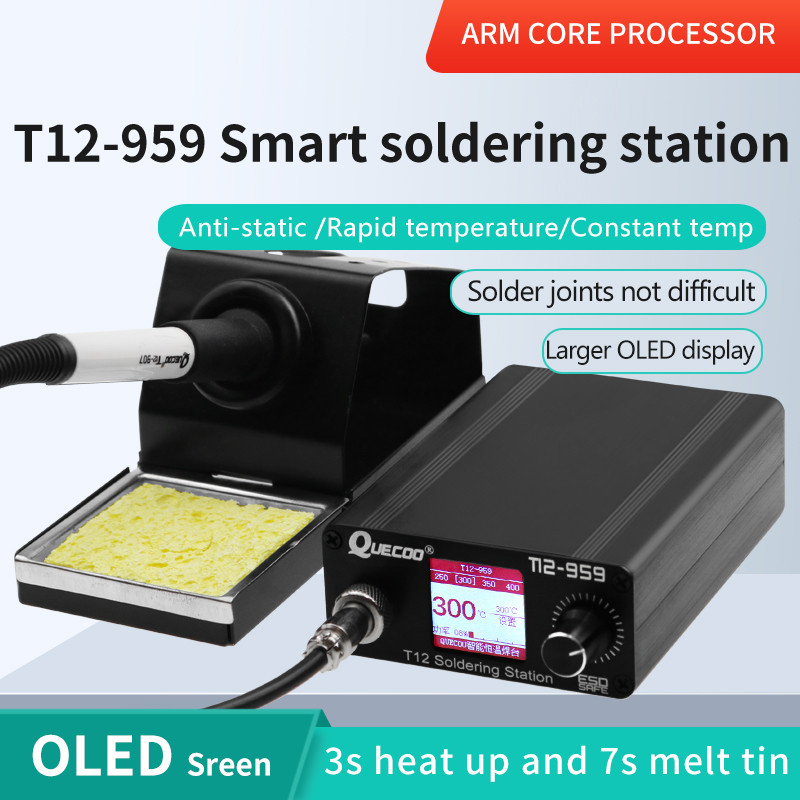 

T12-959 V5.1 Soldering Station Electronic Soldering iron OLED bigger Digital display and 5pin 907