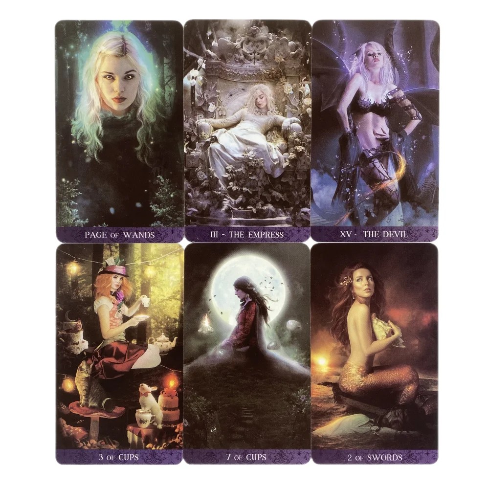 

1Pcs Deck Tarot De La Nuit Full English Version PDF Guidebook Family Party Board Game Oracle Deck