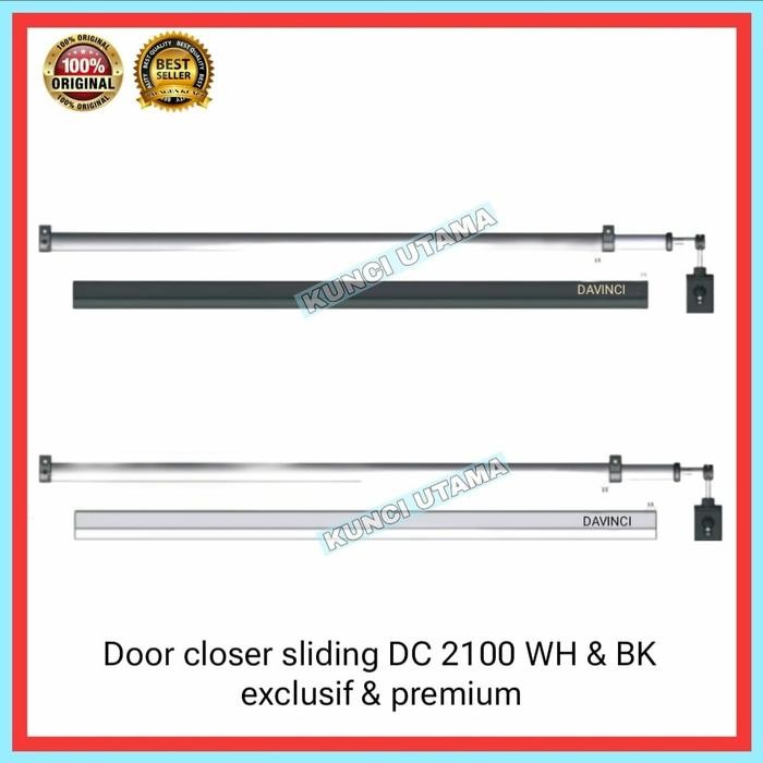 door closer sliding DV 2100 WH & BK door closer pintu geser