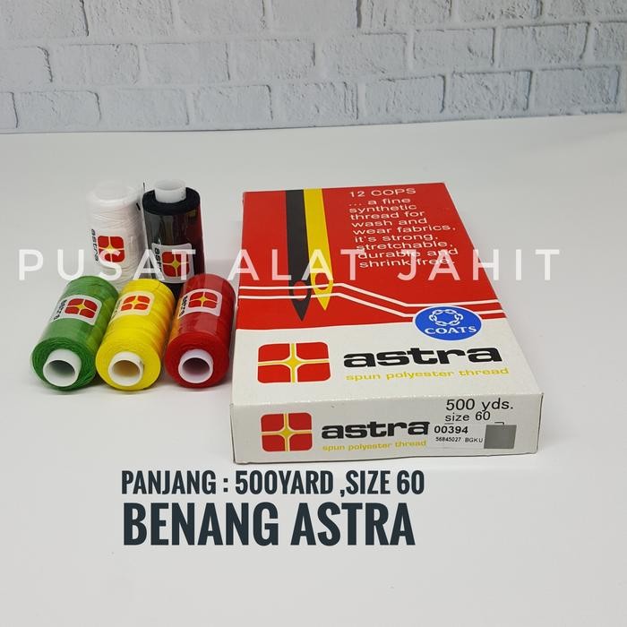 BENANG JAHIT ASTRA BESAR 500 YARD BENANG ASTRA GEDE BENANG JAIT TANGAN TERMURAH
