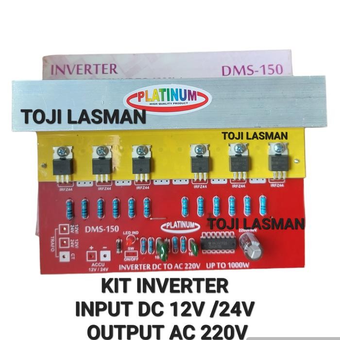 KIT PCB INVERTER DC 12V 24V TO AC 220V 12 24 220 V VOLT AC DC INVERTER ORIGINAL QUALITY