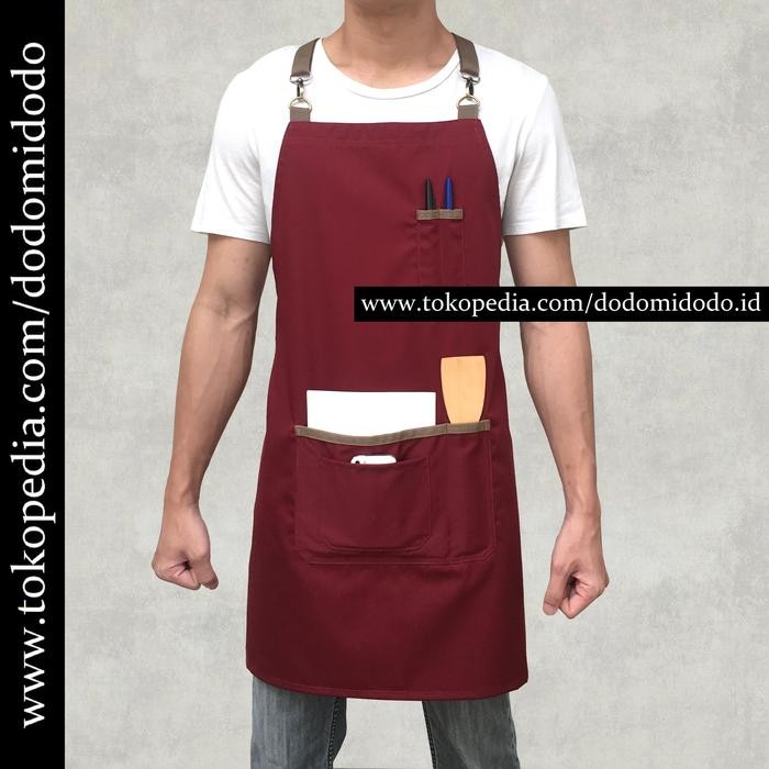 Allthebest Apron Celemek Barista Cafe Barbershop - Apron Masak - Celemek