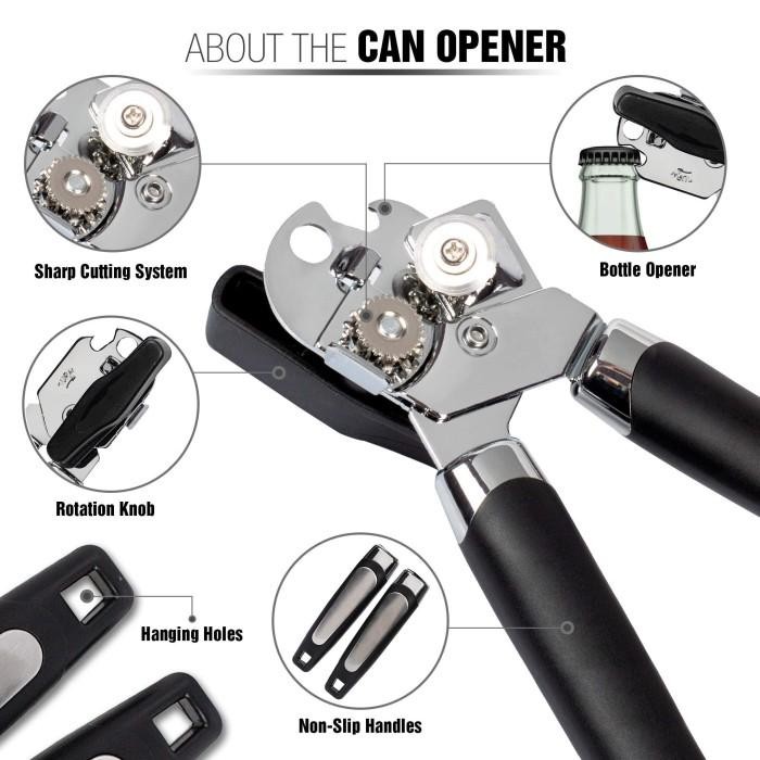 [Allthebest] Can Opener Manual Alat Pembuka Kaleng Putar Susu Minuman Dan Kaleng