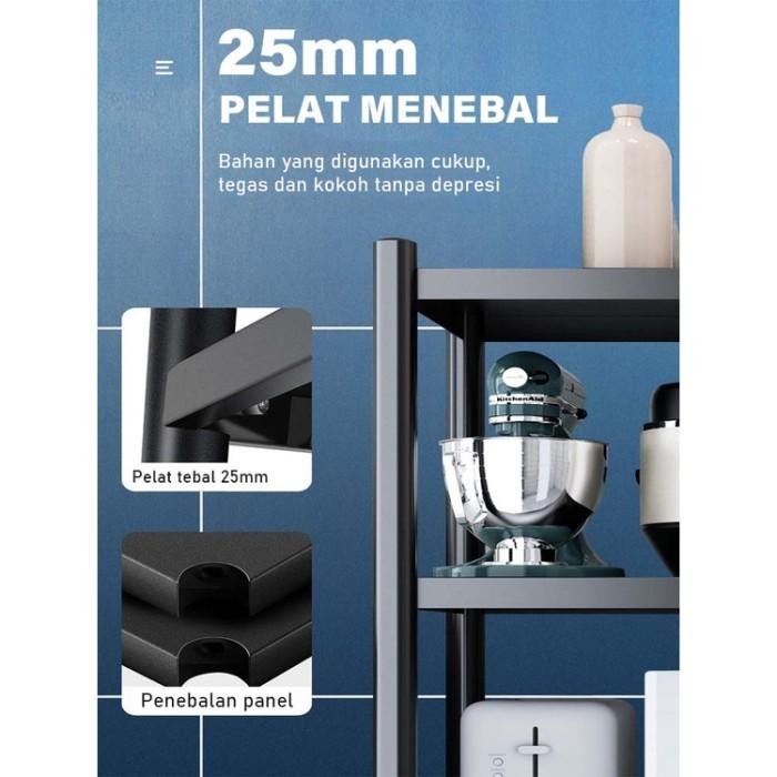 [Allthebest] NETEL Rak Microwave Susun Rak Dapur Minimalis Rak Oven Serbaguna