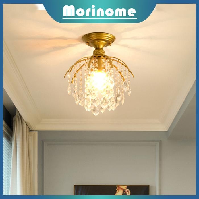 (Allthebest) Lampu Gantung Kristal Lampu Hias Gantung Kristal Lampu Plafon