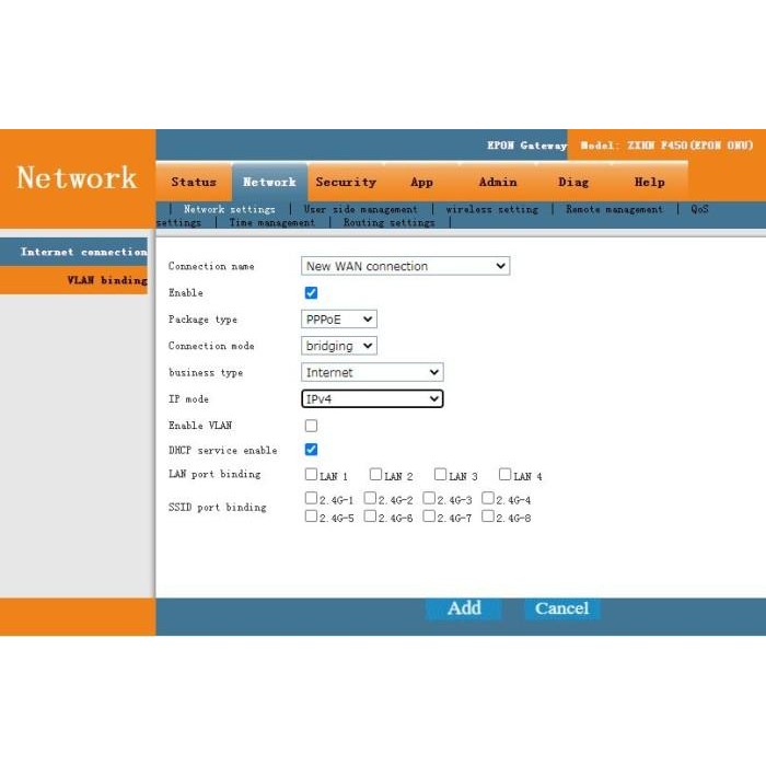 (Allthebest) ONT ZTE F450 EPON BEKAS Tanpa Adaptor