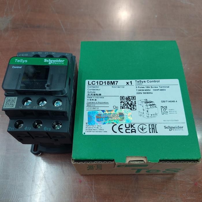 KONTAKTOR LC1D18 / CONTACTOR LC1D18 KOIL AC SCHNEIDER
