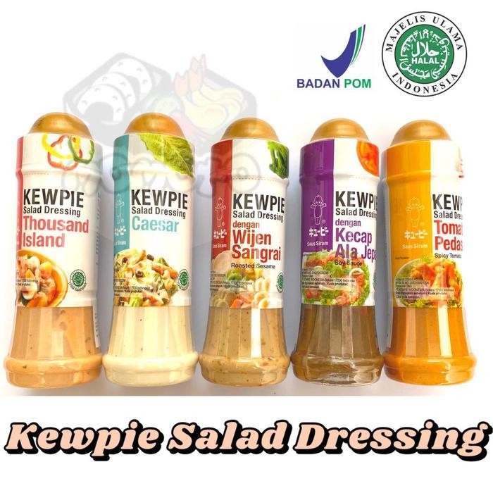 

New KEWPIE SALAD DRESSING SAUS SIRAM 200 ML WIJEN SANGRAI CAESAR THOUSAND ISLAND SOY SAUCE SPICY