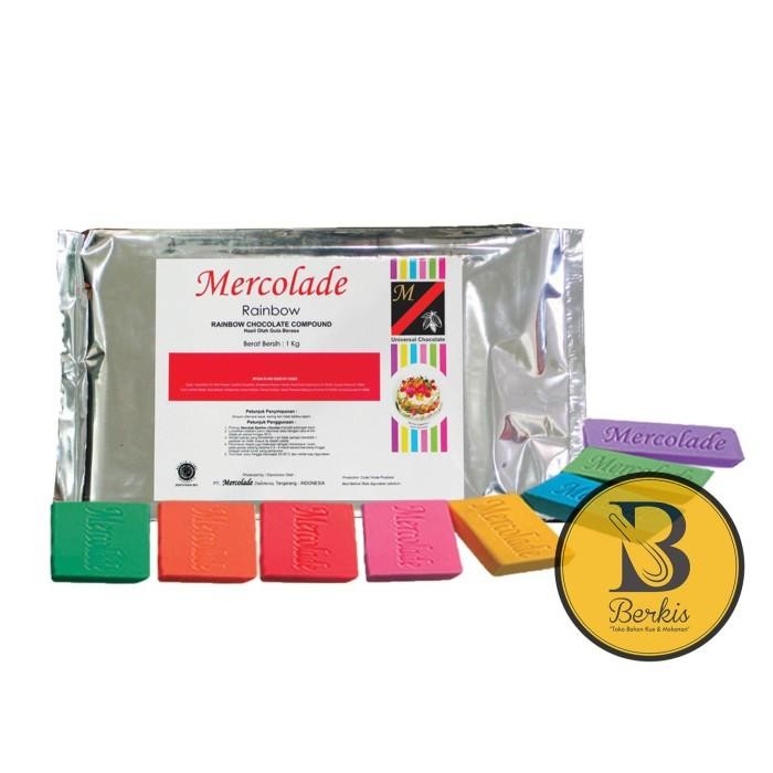 

(Allthebest) Mercolade Rainbow Chocolate Compound 1 Kg / Cokelat Blok Masak