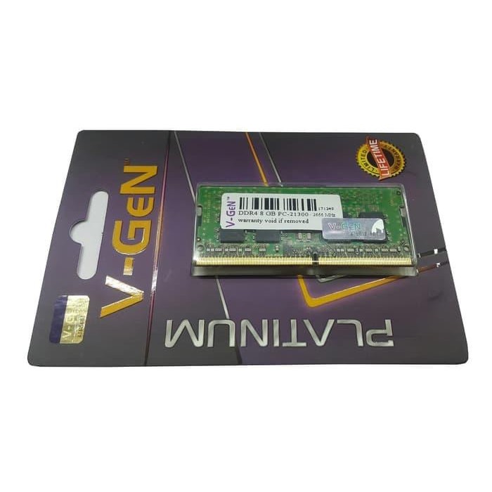 Ram Ddr4 Sodimm V-Gen 8Gb Pc21300/2666Mhz (Memory Laptop Vgen)