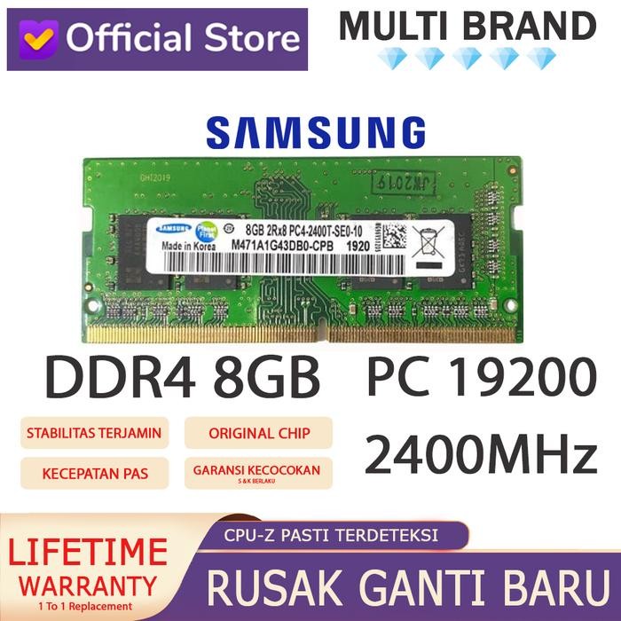 Ram Laptop Samsung Ddr4 8Gb 19200/2400Mhz Ori Ram Nb Ddr4 8Gb 2400Mhz
