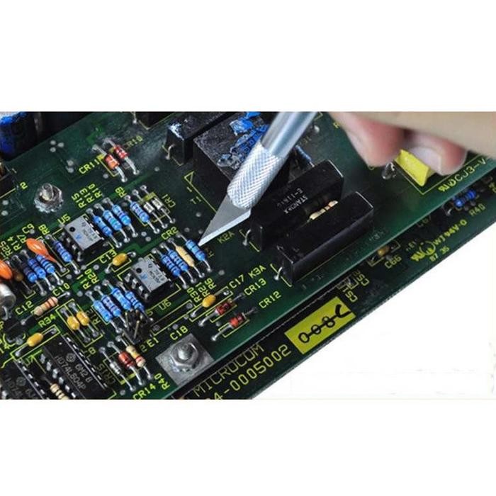 

Pisau Ukir Seni Hobby Crafting Art Knife Metal Handle - Wl-9309