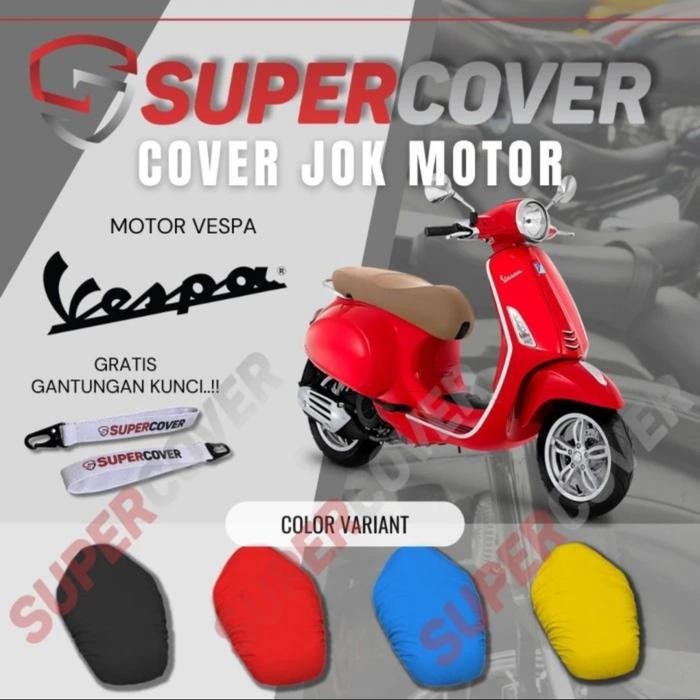 COVER JOK MOTOR/SARUNG JOK MOTOR/KULIT JOK VESPA PREMIUM SUPER COVER