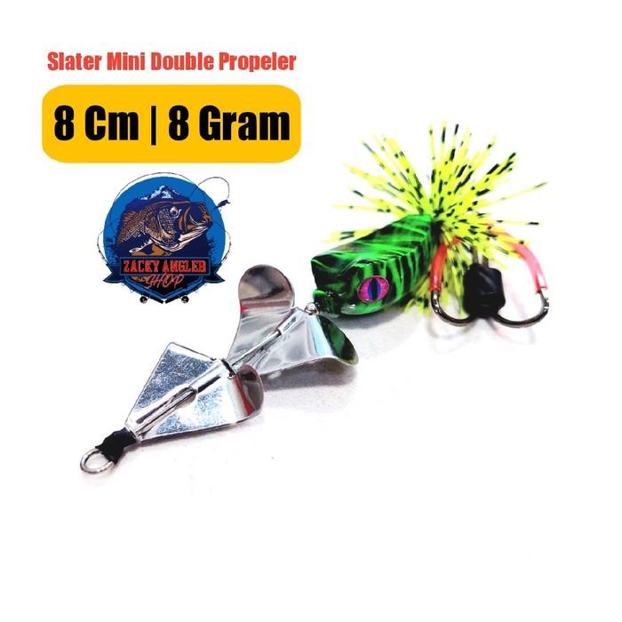 Slater Mini Buzzbait Double Propeler Umpan Gabus Gratisongkir