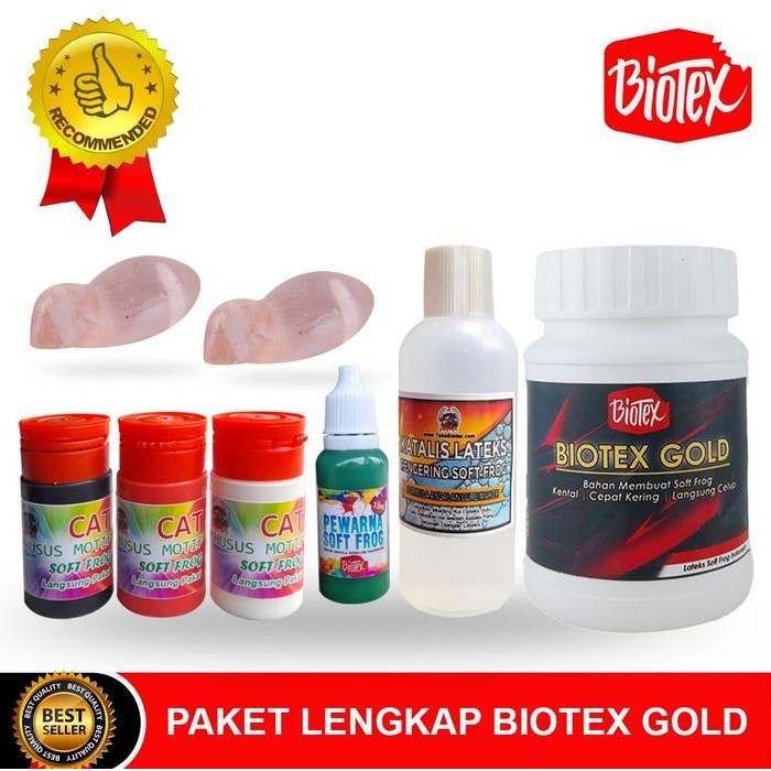 Paket Latex Cair Bikin Umpan Soft Frog Biotex Gold Gratisongkir