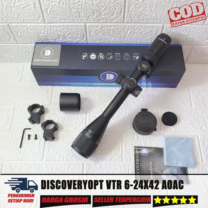 SALE Teleskop DISCOVERY VTR 6-24X42 AOAC Parallax Depan Discovery 6-24x42