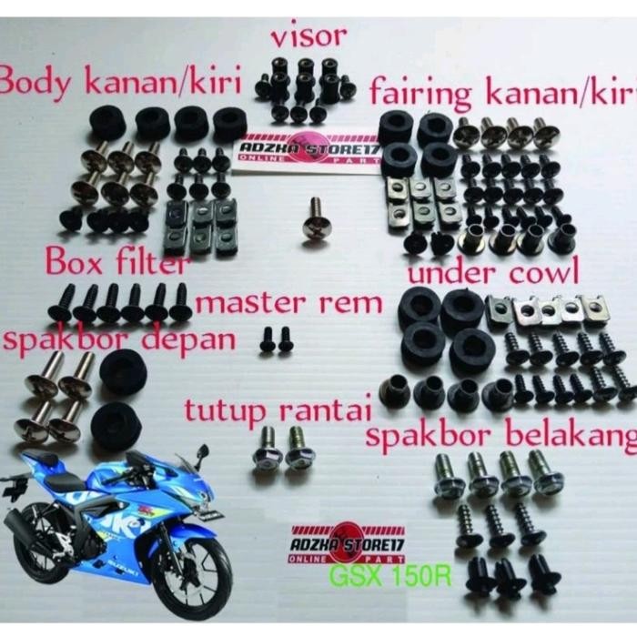 baut body full set Suzuki GSX 150R baut full body Suzuki GSX 150