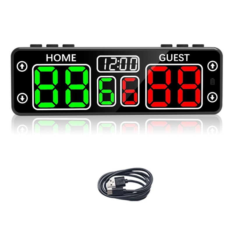 Digital Scoreboard With Countdown Timer, LED Scoreboard ,Electronic Scoreboard For Referee Scoreboar