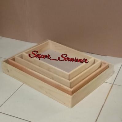 Kotak/Nampan Seserahan /Tutup Mika /Kayu Jati Belanda