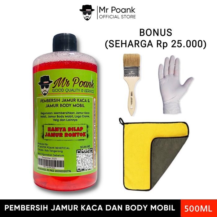 Pembersih kerak jamur kaca dan body mobil Mr Poank 500ML