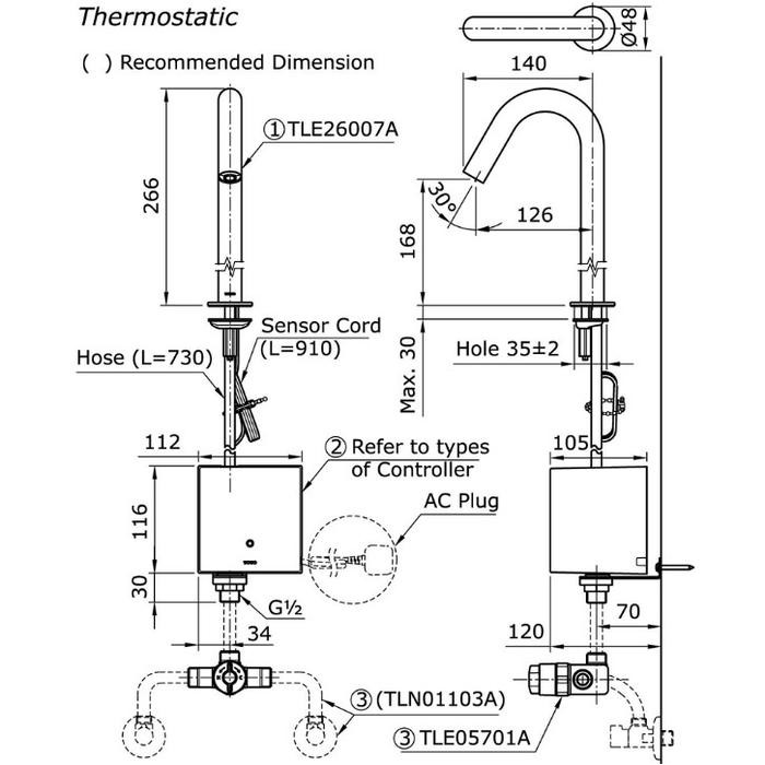 Sale Kran Sensor Toto Tle26007A / Kran Sensor Ac - Dc