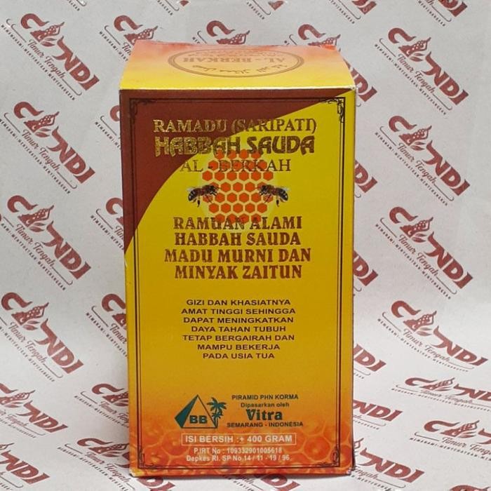 

Al Berkah Madu Murni Asli Plus Habbatusaudah Isi 400G Berat 500G