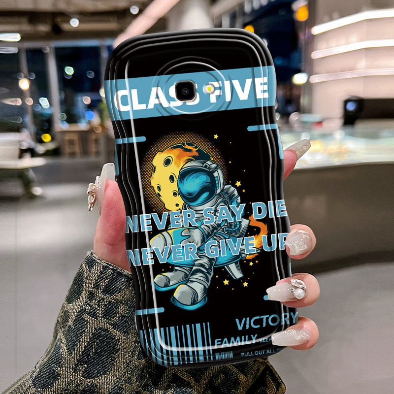 Casing Hp Untuk Samsung Galaxy J4 Plus 2018 J4 Prime Case Krim gelombang cntik Softcase Silikon Kesi