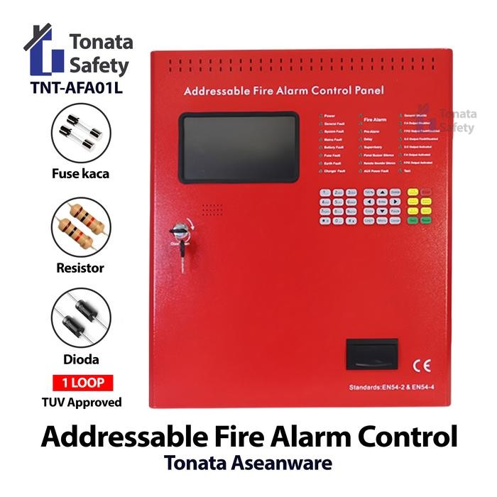 Fire Alarm Control Panel Full Addressable 1 Loop Tonata / Mcfa Addressable Asw