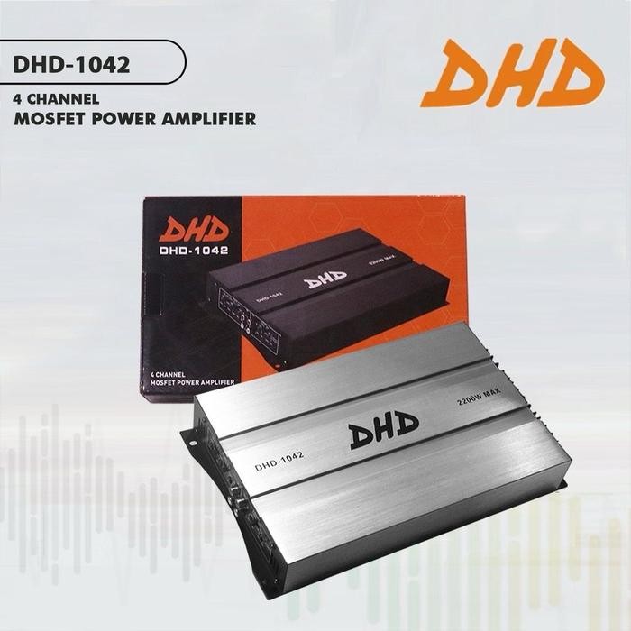 dhd power amplifier 4 channel / dhd - 1045 audio mobil