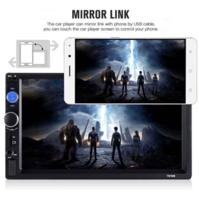 paket lengkap tape mobil double din 7 inch kamera mundur remote setir